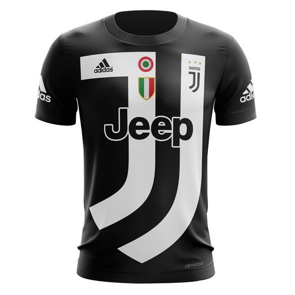 Trikot Trainingsshirt Juventus 2018-19 Schwarz Weiß Fussballtrikots Günstig